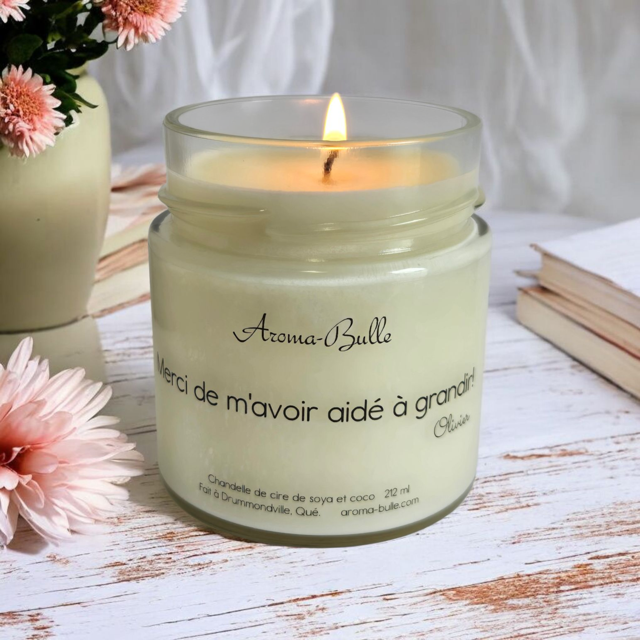 Bougie Merci de m'avoir aidé à grandir