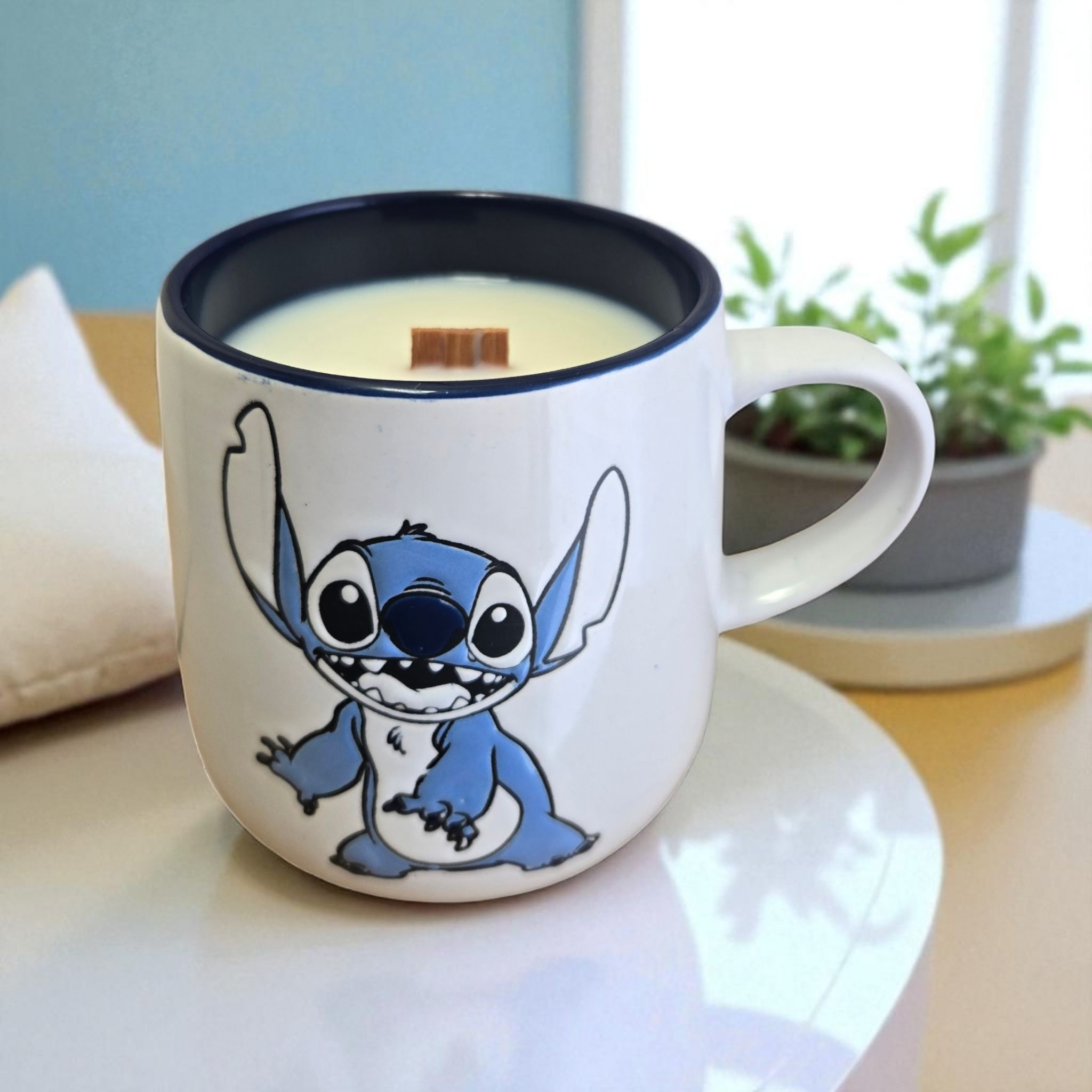 Chandelle Tasse bleue