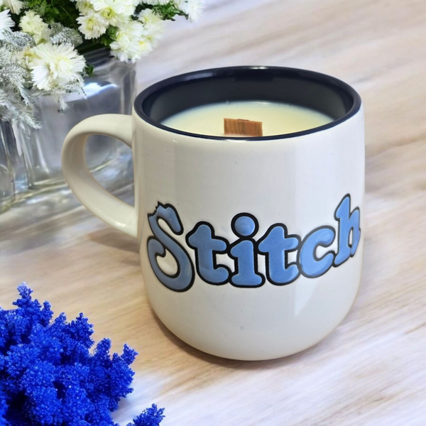 Chandelle Tasse bleue