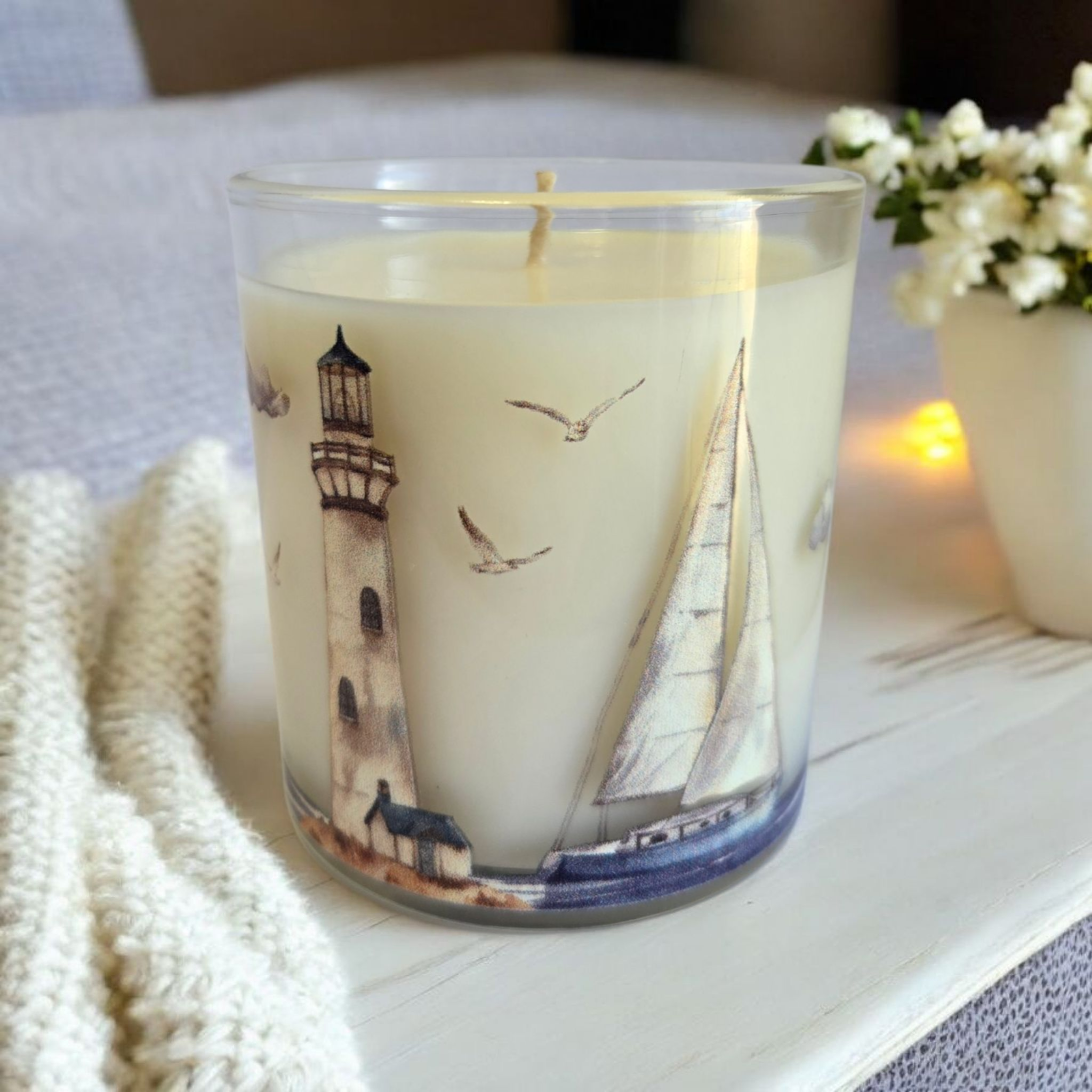 Chandelle Phare et voilier