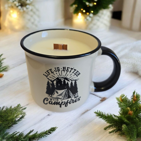 Chandelle Tasse Life is better with campfire