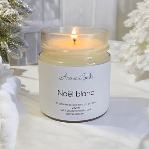 Chandelle Noël Blanc