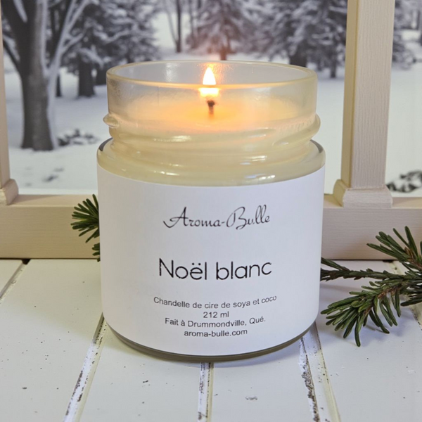 Chandelle Noël Blanc