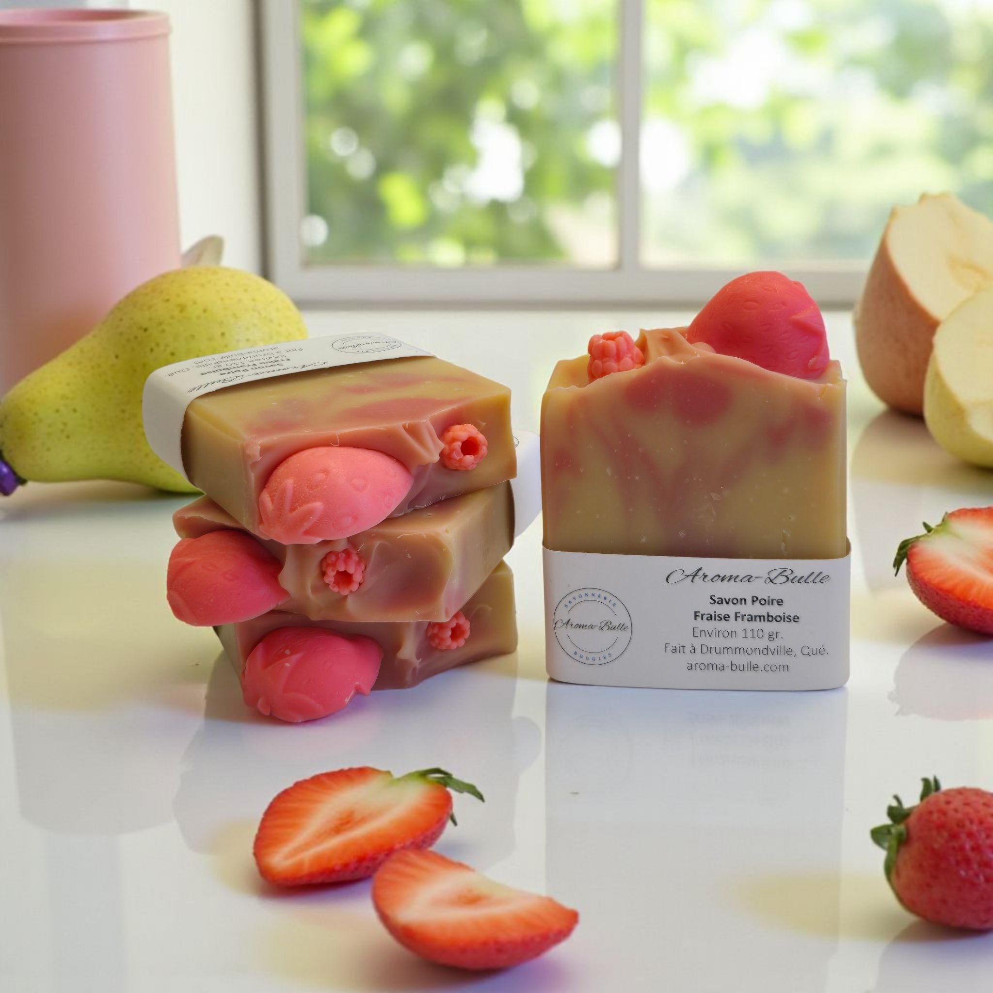 Savon Poire Fraise Framboise
