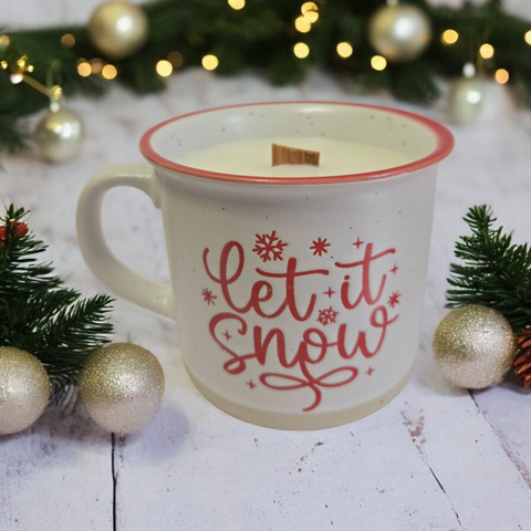 Chandelle Tasse Let it snow