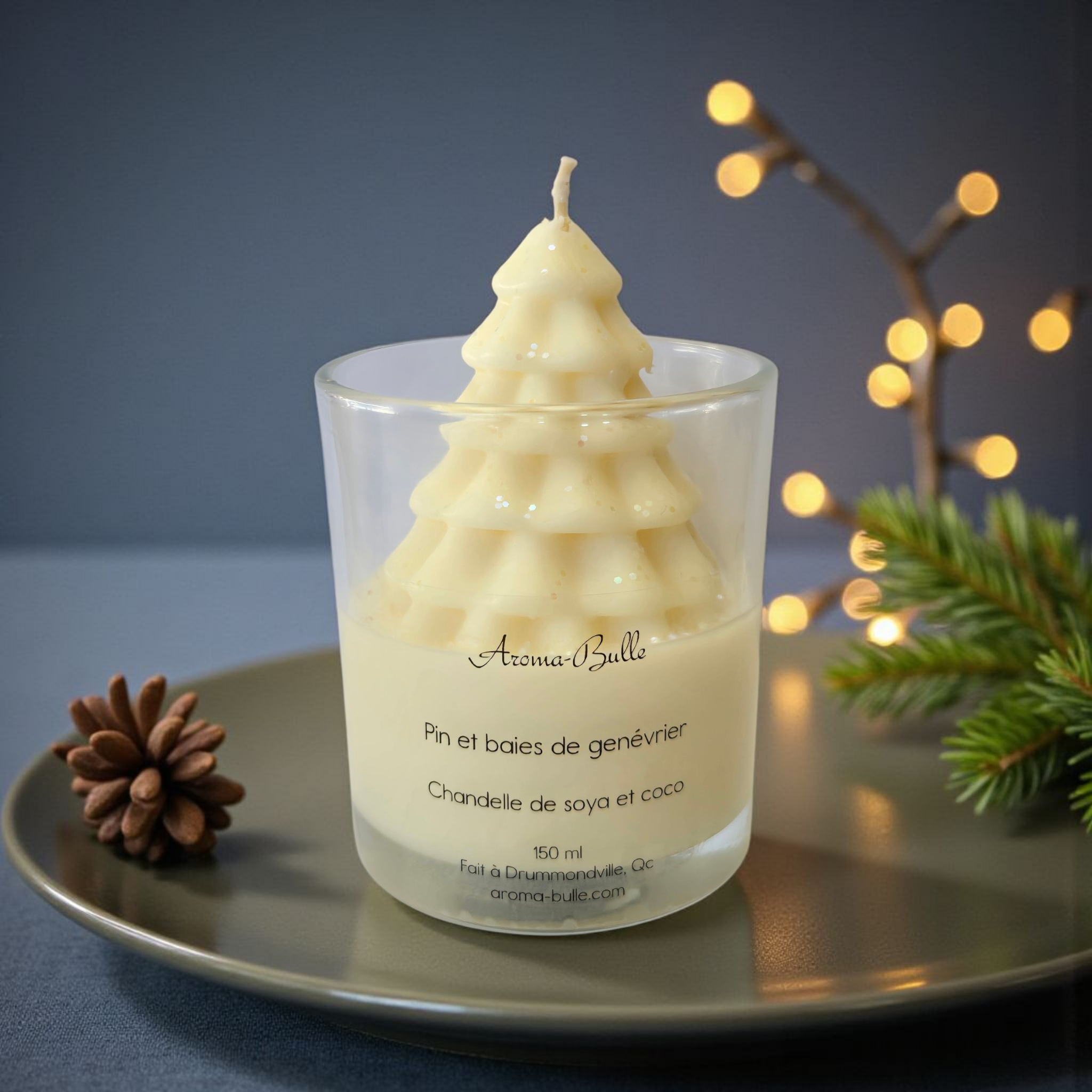 Chandelle Pin et baies de genévrier