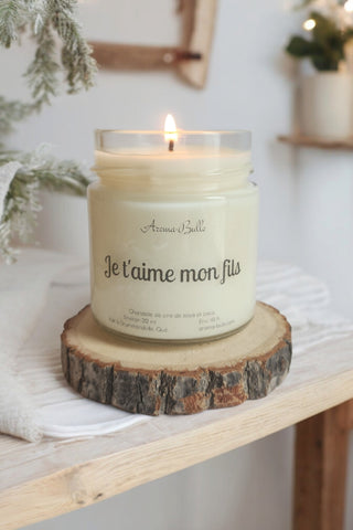 Bougie Je t'aime mon fils