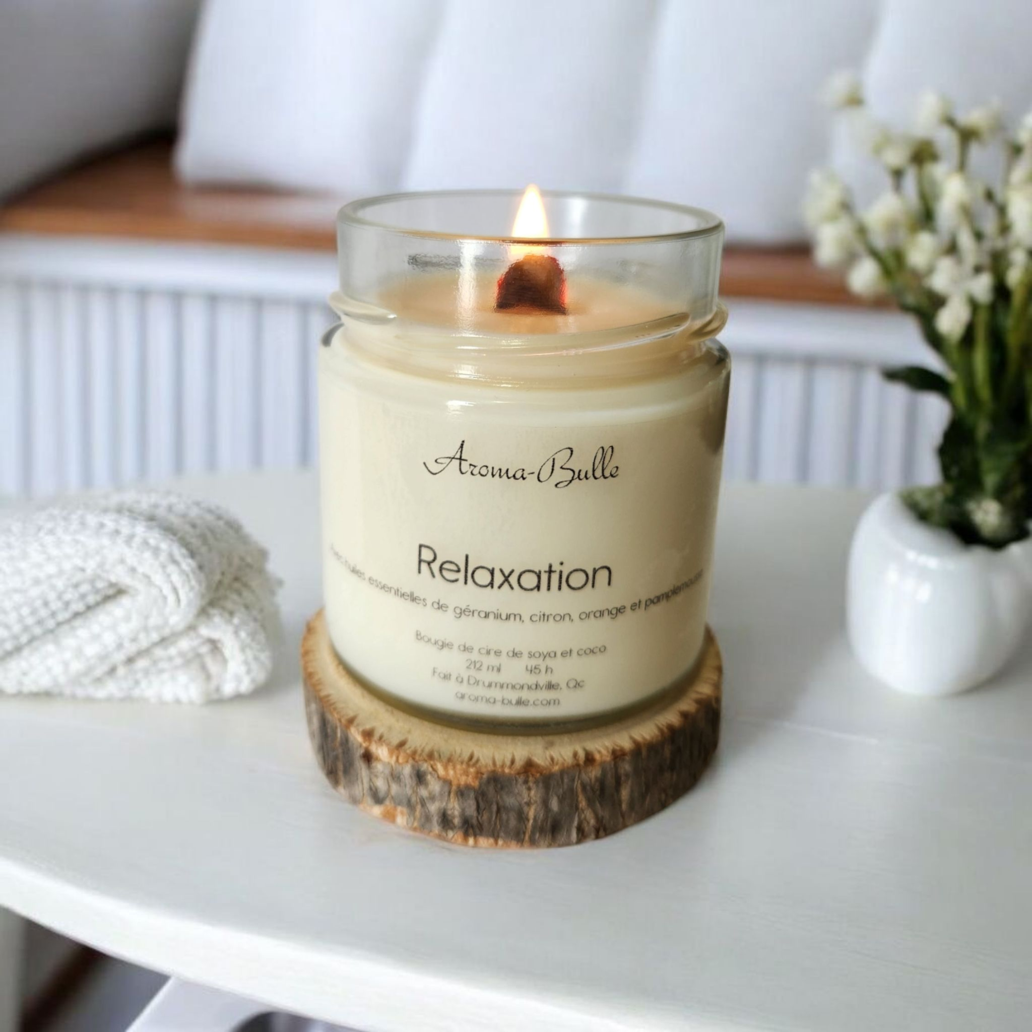 Bougie Relaxation avec huiles essentielles