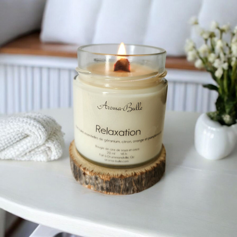 Bougie Relaxation avec huiles essentielles