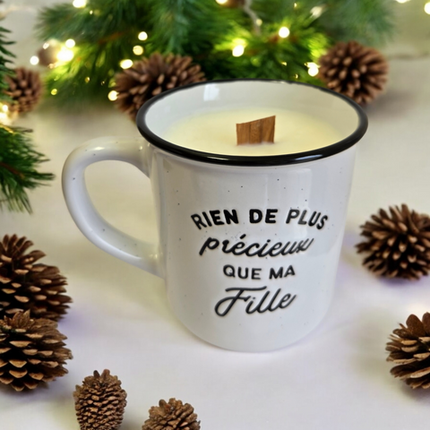 Bougie Tasse Rien de plus précieux que ma fille