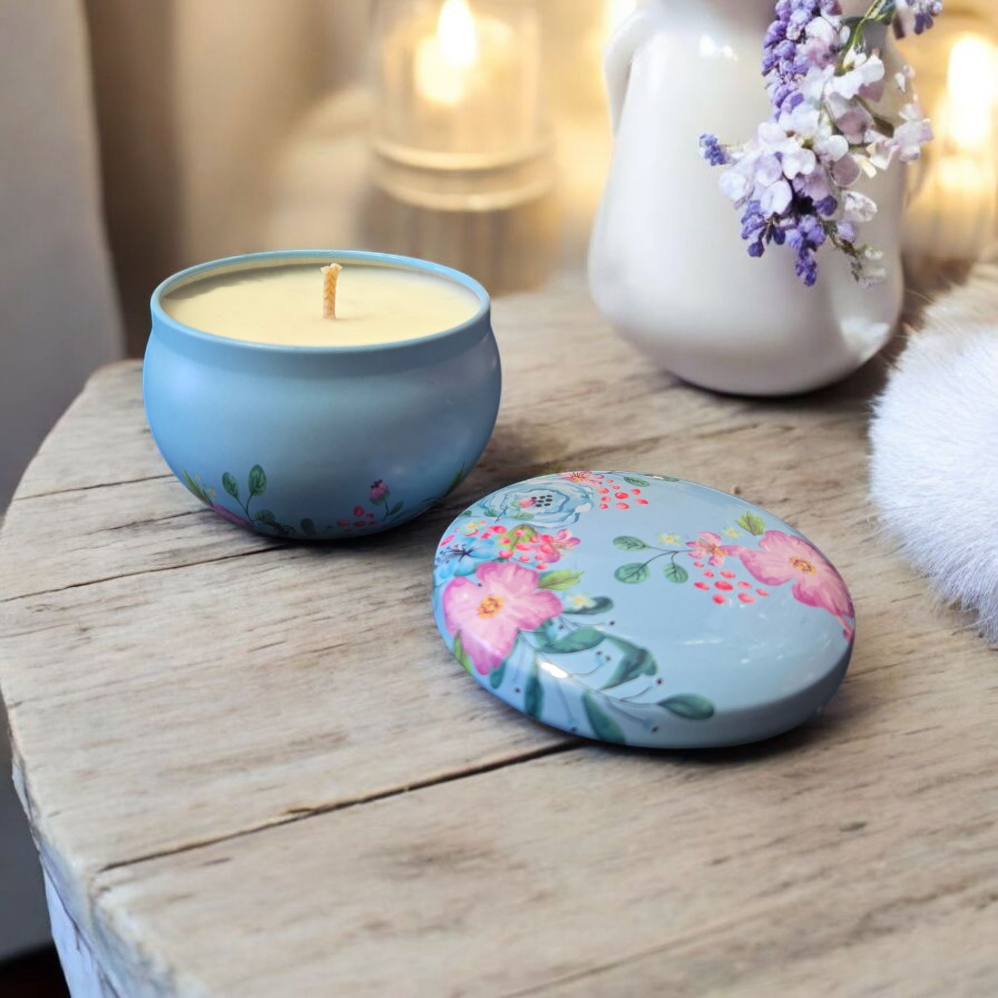 Bougie Printemps en fleurs