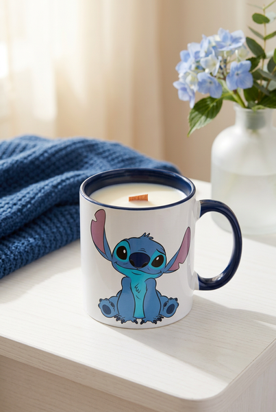 Chandelle Tasse bleue