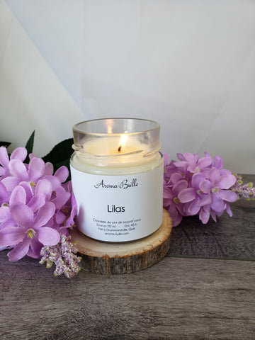 Chandelle lilas